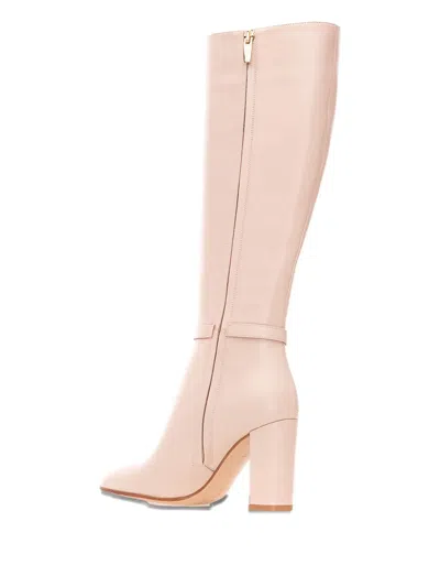 Gianvito Rossi Buckle-strap Leather Boots In Pink