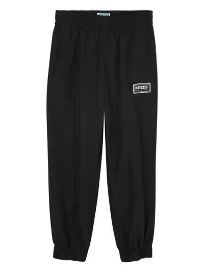 Kenzo Elasticated Track Pants In Blue