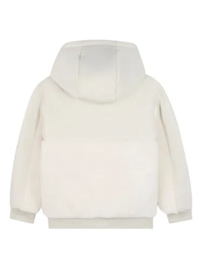 Bosswear Panelled Hooded Jacket In White