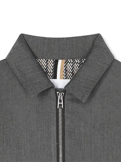 Bosswear Zip-up Bomber Jacket In Gray