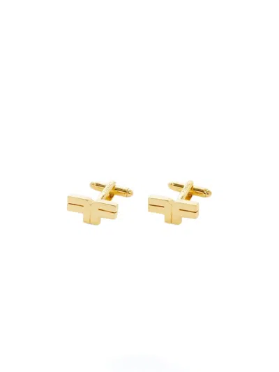 Fursac Polished Bar Cufflinks In Gold