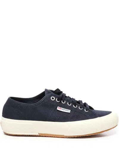 Superga Lace-up Canvas Sneakers In Blue