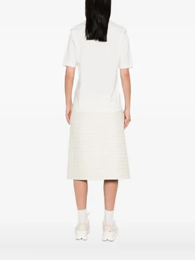 Moncler Logo-patch T-shirt In White