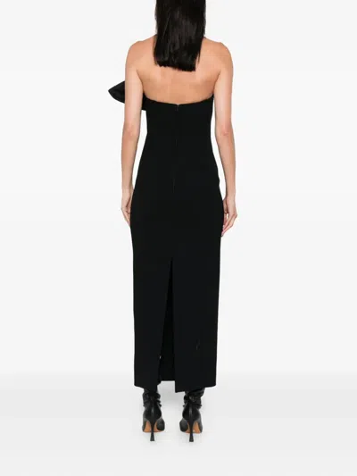 Khaite Wool And Silk Blend Dress In Black