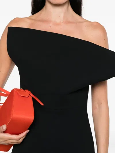 Khaite Wool And Silk Blend Dress In Black
