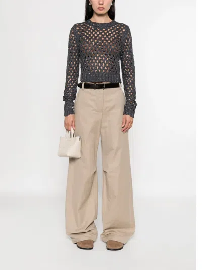 Brunello Cucinelli Open-knit Sequined Sweater