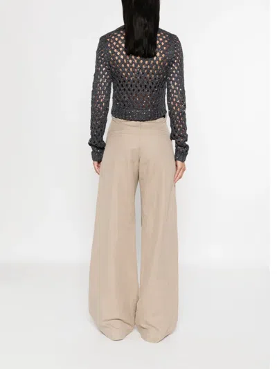 Brunello Cucinelli Open-knit Sequined Sweater
