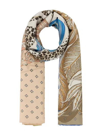 Ferragamo Foulard In Twill Stampato  Donna