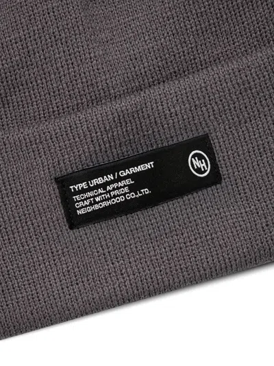 Neighborhood Ribbed-knit Beanie In Neutral