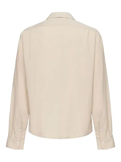 Giuliano Galiano Pocket Long-sleeve Shirt In Neutral