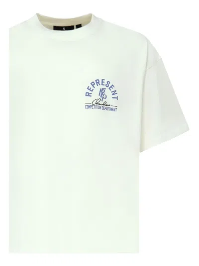 Represent Oversized Crew Neck T-shirt With Bold Print In Green