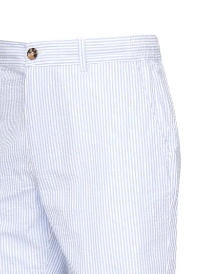 Mc2 Saint Barth Striped-design Shorts In White
