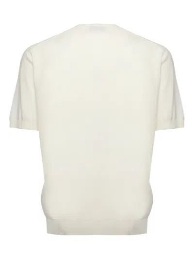 Eleventy Sand Cotton Crew Neck T-shirt In Neutral