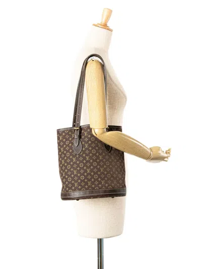 Pre-owned Louis Vuitton 2006 Monogram Mini Lin Pm Bucket Bag
