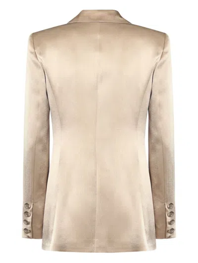 Marciano Fannie Single-breasted Blazer In Gold