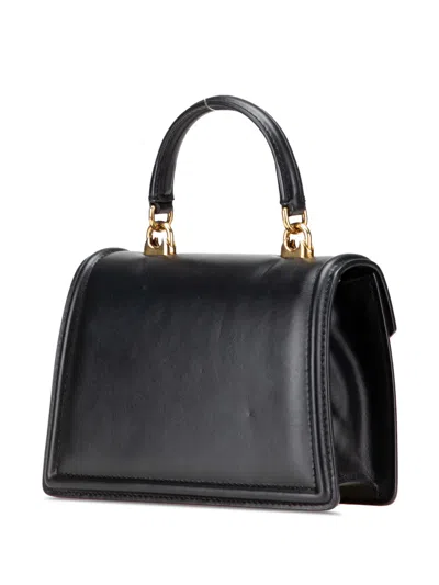 Pre-owned Dolce & Gabbana 2016-2020 Small Calfskin Devotion Satchel