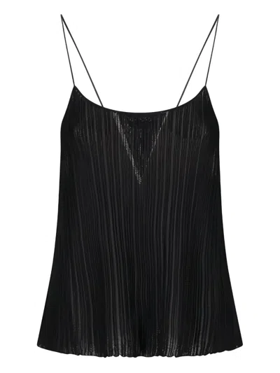 Tom Ford Ribbed Tank Top In Black