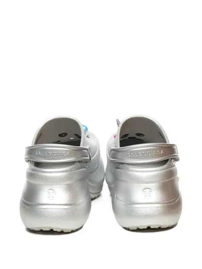 Balenciaga X Crocs Platform Embellished Mules