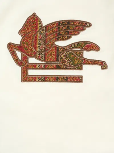 Etro Pegasp-patch T-shirt In White