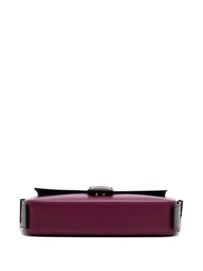 Pre-owned Fendi 2010-2024 Stefano Pilati Nappa Twist Baguette Satchel In Red