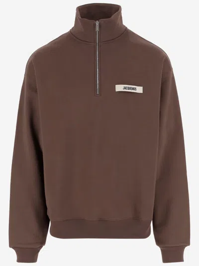 Jacquemus Le Camionneur Gros Grain In Brown