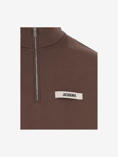 Jacquemus Le Camionneur Gros Grain In Brown