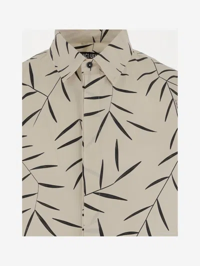 Jacquemus 'simon Leaf Print Shirt' In Multi