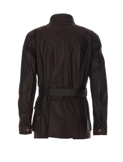 Belstaff Trialmaster Motorcycle Jacket In Green