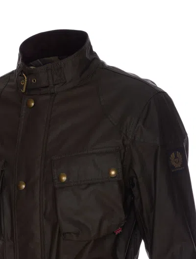 Belstaff Trialmaster Motorcycle Jacket In Green