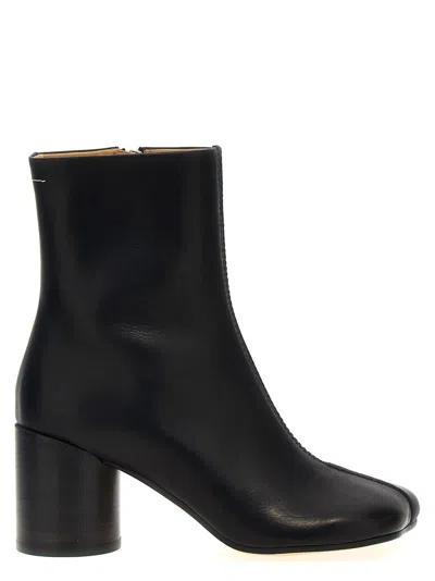 Mm6 Maison Margiela Mm6 By Maison Margiela Ankle Boots With Distinctive Seam Detail And Block Heel In Black