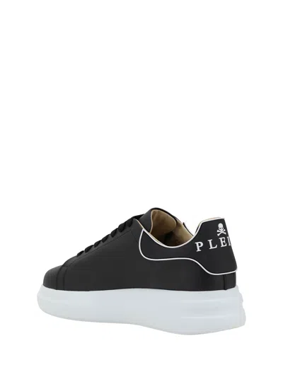Philipp Plein Black Low-top Sneakers In Animal Print
