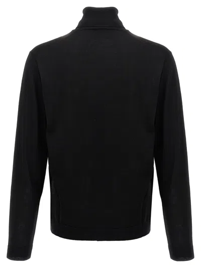 Roberto Collina Black Wool Turtleneck Sweater