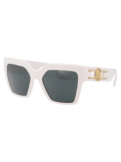 Versace Logo-embossed Square-frame Sunglasses