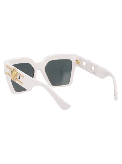 Versace Logo-embossed Square-frame Sunglasses