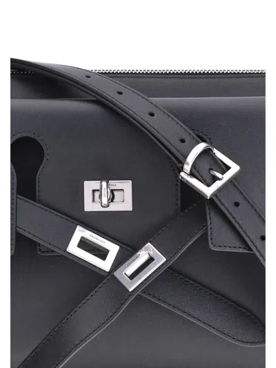 Balenciaga Bel Air Small Shoulder Bag In Gray