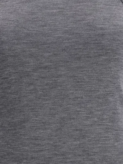 Rohe Ribbed Tank Top Dark Grey Melange In Gray