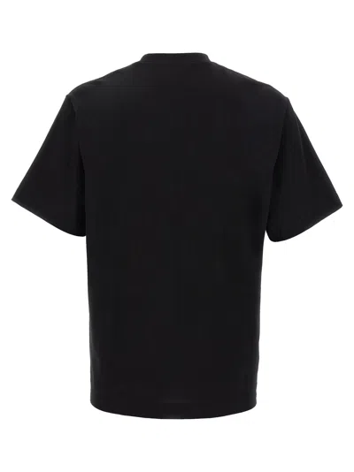 Ferragamo Signature Velvet Logo T-shirt In Black