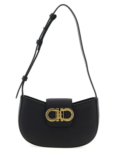 Ferragamo Gabry Shoulder Bags Black
