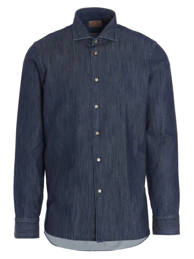 Borriello Napoli Borriello Denim Shirt In Blue