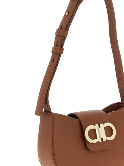 Ferragamo Gabry Shoulder Bags Brown