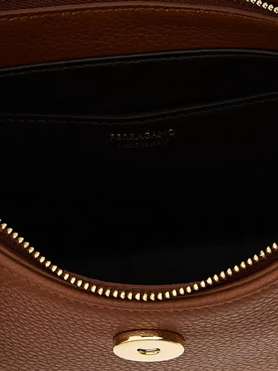 Ferragamo Gabry Shoulder Bags Brown
