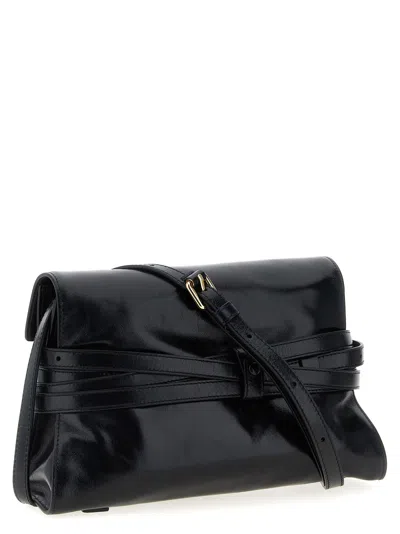 Moschino 'tie Me' Crossbody Bag In Black