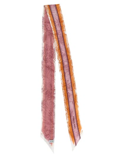Ferragamo Gravure-print Silk Bandeau