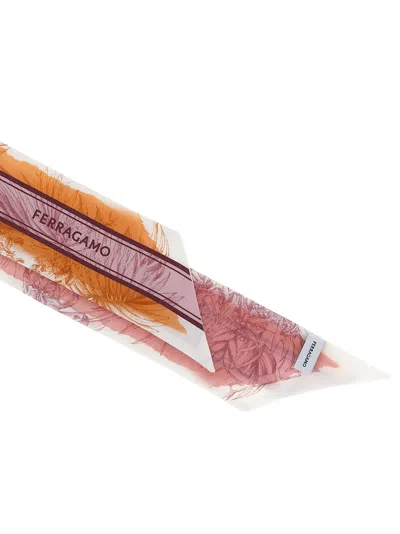 Ferragamo Gravure-print Silk Bandeau
