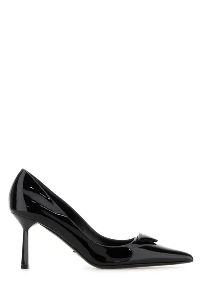 Prada Black Pointed Toe Heels