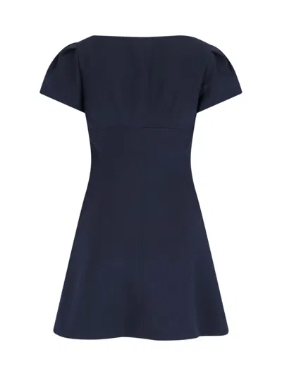 Alexander Mcqueen Wool And Silk Mini Dress