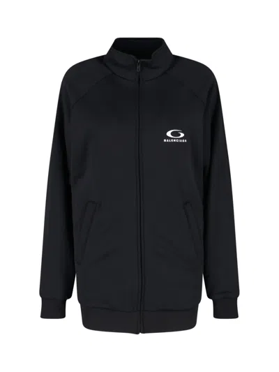 Balenciaga Reimagined Black Jacket With Open Back In Black