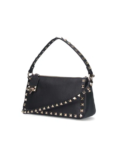 Valentino 'rockstud' Small Crossbody Bag In Black
