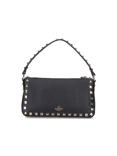 Valentino 'rockstud' Small Crossbody Bag In Black