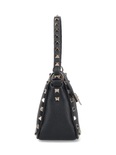 Valentino 'rockstud' Small Crossbody Bag In Black
